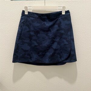 G/FORE Blue Camouflage Mini Skirt